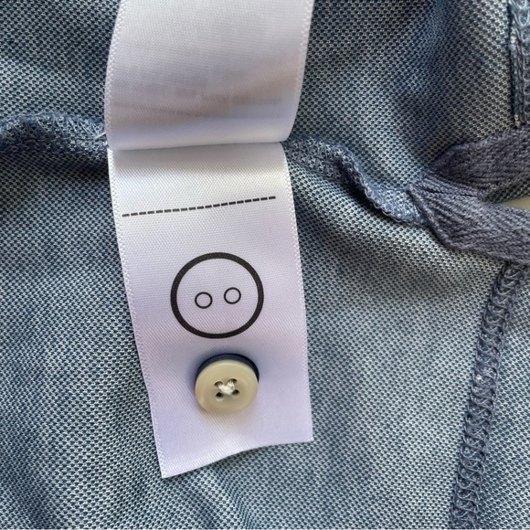 Untuckit Beaux Contrast Collar Long Sleeve Polo Medium - Picture 8 of 8